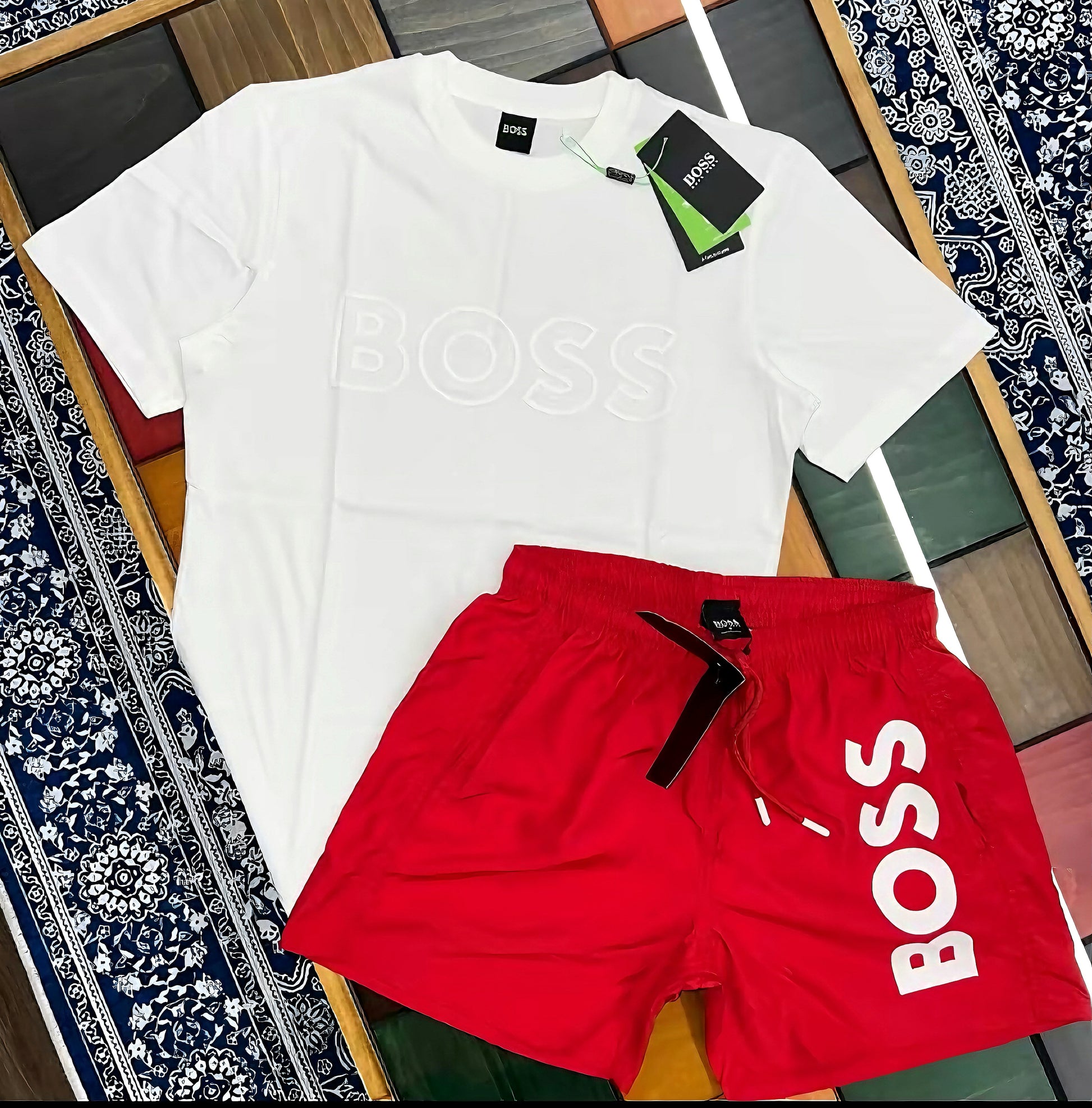 Boss set white/red