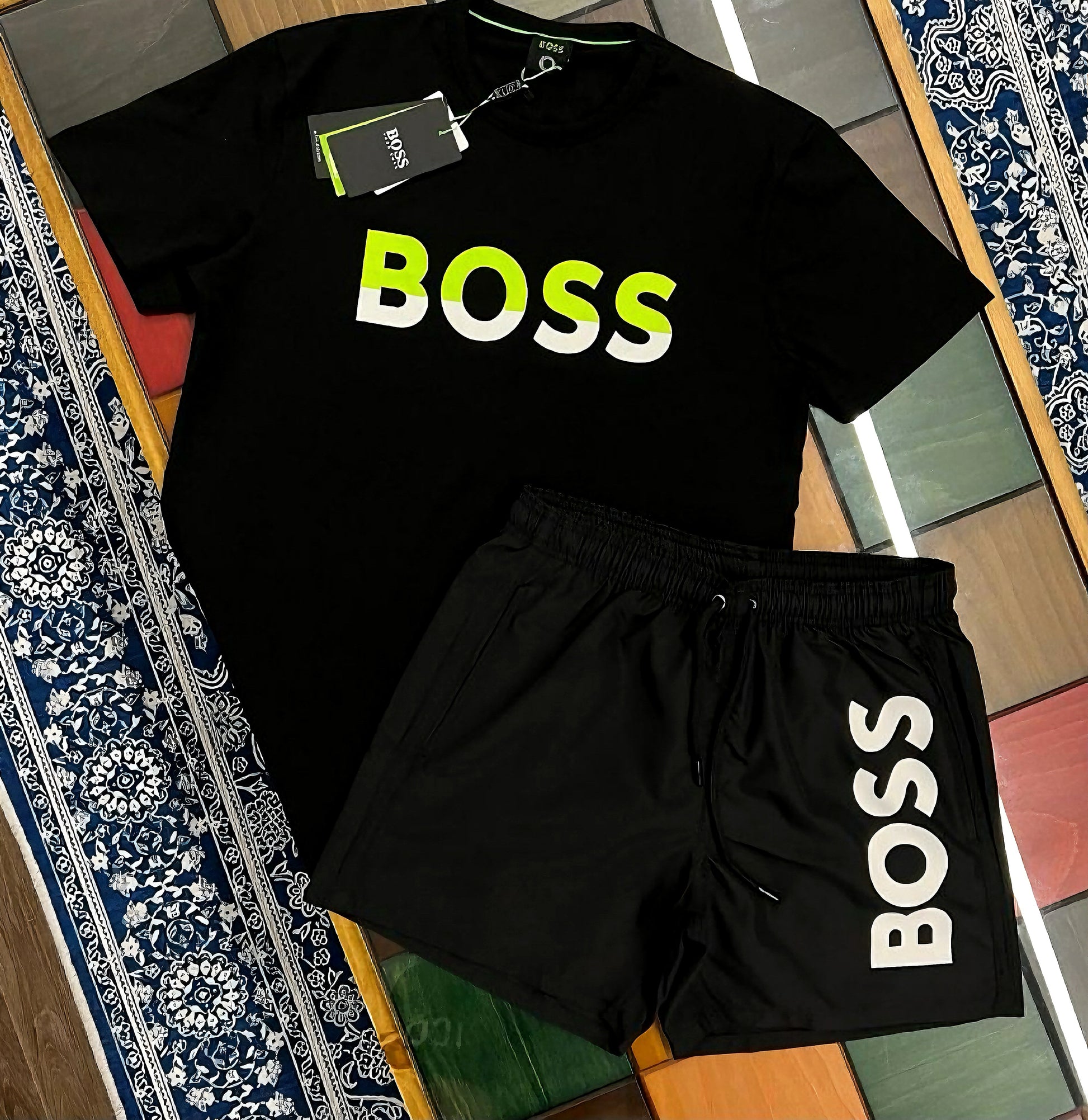 Boss set black/green