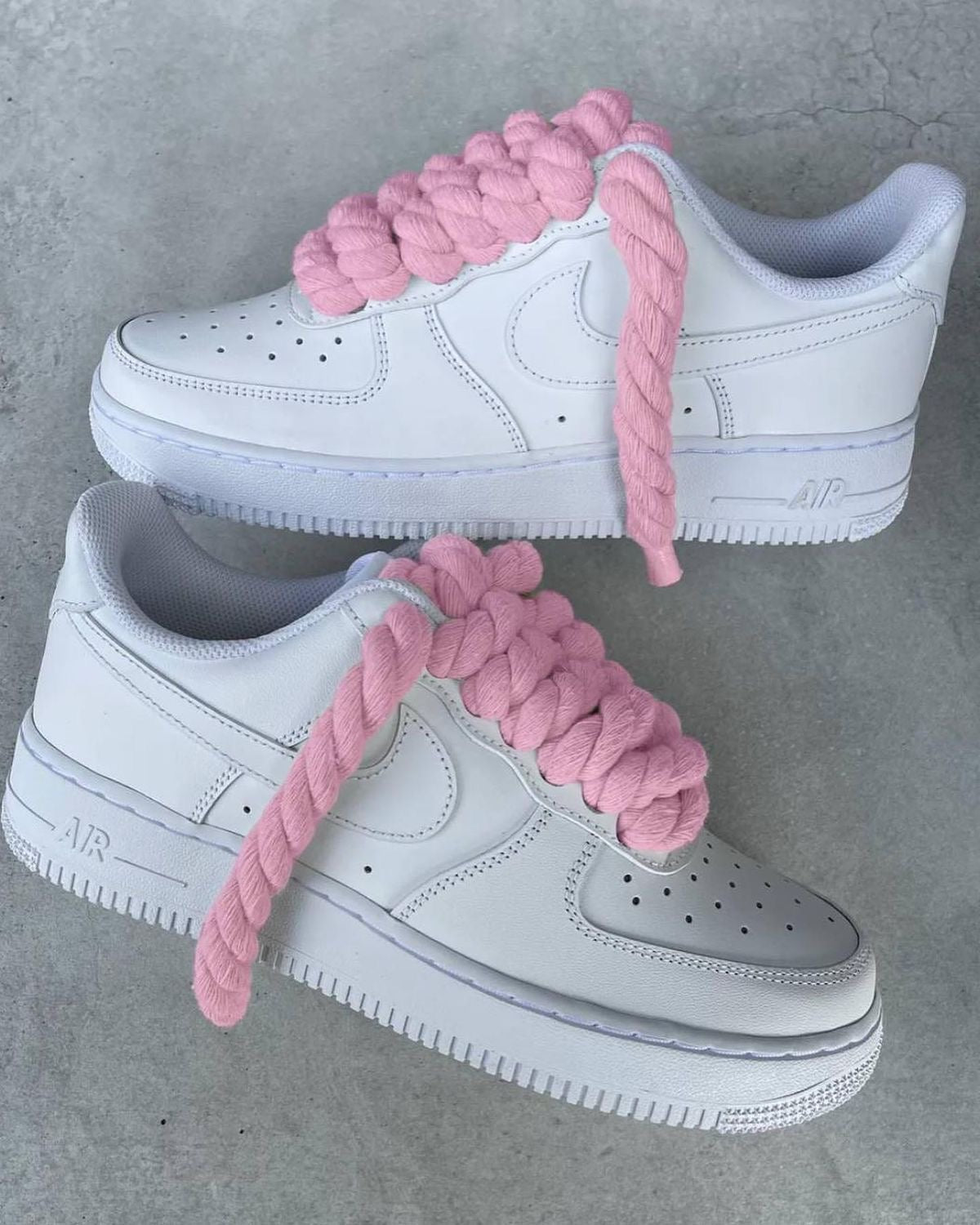 Pink Laced Rope Af1’s